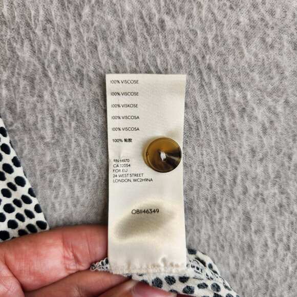 Maeve Anthropologie Dress Womens 12 Polka Dot Constantine Handkerchief Hem - Picture 11 of 16